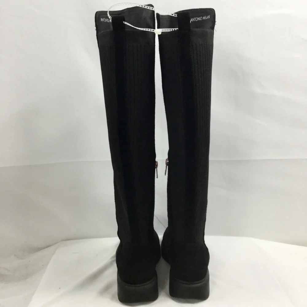 Antonio Melani Pierrcee Suede & Fabric Over-the-Knee Boots Size 7